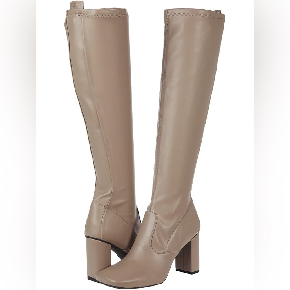 Franco Sarto Beige Over the Knee Boots